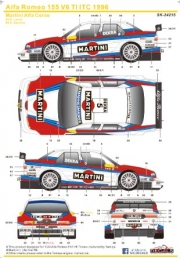 SK24215 1/24 Alfa Romeo 155 V6 Ti ITC 1996 Martini Alfa Corse