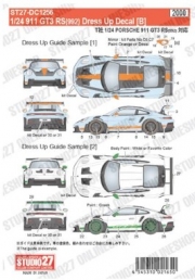 [사전 예약] ST27-DC1256 1/24 911 GT3 RS (992) Dress Up Decal [B] for TAMIYA