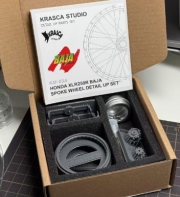 [사전 예약] KM-03A 1/12 Honda XLR250R BAJA Spoke Wheel Detail Up set for Hasegawa