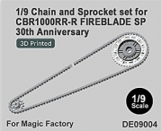 [사전 예약] DE09004 1/9 Chain and Sprocket set for Honda CBR1000RR-R FIREBLADE SP 30th Ann. For Magic Factory