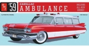 [사전 예약] AMT01395 1/25 CADILLAC AMBULANCE W/GURNEY 1959