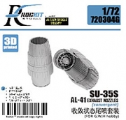 [사전 예약] 720304G 1/72 SU-35S AL-41 Exhaust Nozzles (closed) for GWH hobby