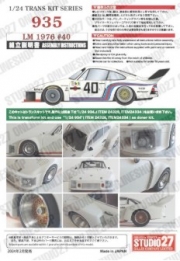 [사전 예약] ST27-TK2478 1/24 935 #40 LM 1976 conversion kit for TAMIYA