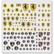 [사전 예약] MSMA033 European car emblem stickers (1/12, 1/18, 1/24, 1/43 Ferrari, Porsche, Lamborghini)