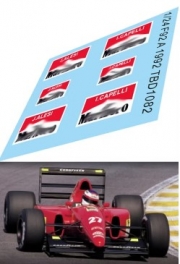 [사전 예약] TBD1082 1/24 Missing Sponsor Water Decals for Ferrari F92 A 1992 TBD1082