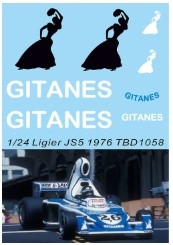 [사전 예약] TBD1058 1/24 Decals for Ligier JS5 1976 Decal TBD1058