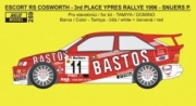 [사전 예약] REJ0289 1/24 Transkit &ndash; Escort RS Cosworth - Bastos rally team - Ypres 1996 1/24 for Tamiya / Domino kits
