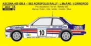 [사전 예약] REJ0404 1/24 Transkit &ndash; Opel Ascona 400 - 1982 Acropolis Rally - J.McRae / I.Grindrod 1/24 for Belkits kit