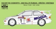 [사전 예약] REJ18015 1/18 Decal &ndash; Escort RS Cosworth - Rallye &Scaron;umava 2000 - Křeček / Krečman 1/18