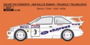 [사전 예약] REJ43106 1/43 Decal &ndash; Escort RS Cosworth - Rallye &Scaron;umava 1999 - Trajbold / Trajboldov&aacute; 1/43