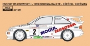 [사전 예약] REJ43109 1/43 Decal &ndash; Escort RS Cosworth - Bohemia Rallye 1999 - Křeček / Krečman 1/43