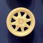 [사전 예약] REJSP937 1/24 Wheels &ndash; 13" 8 spoke ( 4 pcs ) for &Scaron;koda 130L / 130LR 1/18 for IXO models