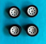 [사전 예약] REJSP929 1/24 Wheels + tires &ndash; Minilite / 4 pcs / for R5 Turbo 1/24 for Tamiya kit