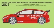 [사전 예약] REJ0415 1/24 Decal &ndash; Citroen C4 WRC - Monte Carlo / Portugal 2007 - #1 Loeb / #2 Sordo 1/24 for Heller kit