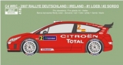 [사전 예약] REJ0416 1/24 Decal &ndash; Citroen C4 WRC - Deutschland / Ireland 2007 - #1 Loeb / #2 Sordo 1/24 for Heller kit