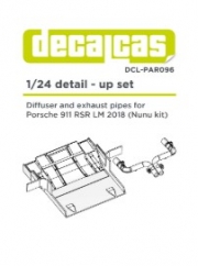 DCL-PAR096 Detail up set for 1/24 scale models: Porsche 911 991 GT3 RSR - 2018