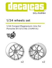 DCL-PAR164 Rims for 1/24 scale models: Forged Magnesium rims for Porsche 911 992 GT3 RS (2+2 units/each)
