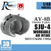 [사전 예약] 480303 1/48 AV-8B workable Intake sets (for uma)