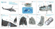 [사전 예약] QD+72185 1/72 Mi-24V NATO 3D-Printed & coloured Interior on decal paper (Hobby Boss/ARK Models) (with 3D-printed resin parts)