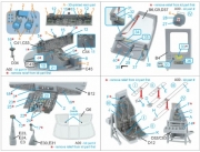 [사전 예약] QD+48590 1/48 MH-60L Blackhawk 3D-Printed & coloured Interior on decal paper (ICM) (with 3D-printed resin parts)