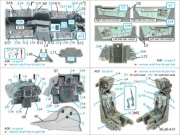 [사전 예약] QD48592 1/48 F-14A Tomcat 3D-Printed & coloured Interior on decal paper (GWH)
