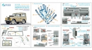 [사전 예약] QD+35139 1/35 Land Rover 88 series II family 3D-Printed & coloured Interior on decal paper (AK Interactive) (with 3D-printed resin parts)