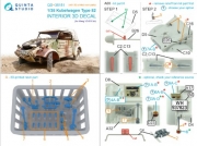 [사전 예약] QD+35151 1/35 Kubelwagen Type 82 3D-Printed & coloured Interior on decal paper (Meng VS-016) (with 3D-printed resin parts)
