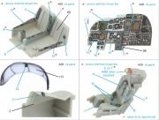[사전 예약] QD72096 1/72 A-6E Intruder 3D-Printed & coloured Interior on decal paper (Fujimi)