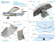 [사전 예약] QD48595 1/48 Antonov An-2 Colt 3D-Printed & coloured Interior on decal paper (Bilek)