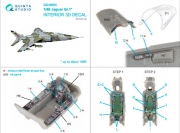 [사전 예약] QD48605 1/48 Jaguar Gr.1 3D-Printed & coloured Interior on decal paper (Airfix)