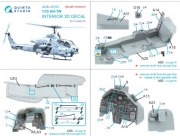 [사전 예약] QDS-35153 1/35 AH-1W 3D-Printed & coloured Interior on decal paper (Trumpeter) (Small version)