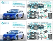 [사전 예약] QD+24013 1/24 Mazda RX-7 FD 3D-Printed & coloured Interior on decal paper (Fujimi) (with metal sticker parts)
