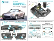 [사전 예약] QD+24014 1/24 Honda S2000 AP1 3D-Printed & coloured Interior on decal paper (Tamiya) (with metal sticker parts)