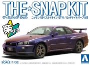 [사전 예약] AOS20046 1/32 Nissan R34 Skyline GT-R (Midnight Purple)
