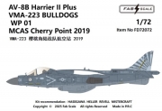 [사전 예약] FD72072 1/72 AV-8B Harrier II Plus VMA-223 BULLDOGS  WP 01  MCAS Cherry Point 2019