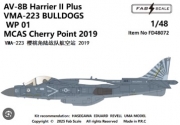 [사전 예약] FD48072 1/48 AV-8B Harrier II Plus VMA-223 BULLDOGS  WP 01  MCAS Cherry Point 2019