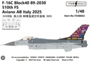 [사전 예약] FD48064 1/48 F-16C Block40 89-2030 510th FS  Aviano AB Italy 2025（Photo-etched Parts Included）