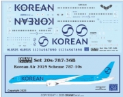 [사전 예약] 20S-787-36B 1/200 Korean Air 787-10 Dreamliners 2025 Scheme