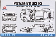 [사전 예약] HD02-0478 1/24 Porsche 911 GT3 RS (992) For T (24370)（PE+Decals+Resin）