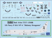 [사전 예약] 44-737-150B 1/144 US Navy VP-4 &ldquo;Skinny Dragons&rdquo; P-8As Poseidons