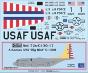 [사전 예약] 72-C130-17 1/72 Arkansas ANG &ldquo;Big Bird&rdquo; C-130H