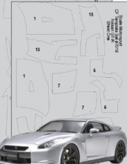 [사전 예약] SM7022 1/24 Nissan GT-R Full Carbon Jacket SKU #7022