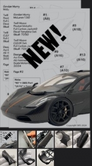 [사전 예약] SM7250 1/24 Gordon Murray T.50 Full Carbon Jacket - Pewter Metallic SKU #7250