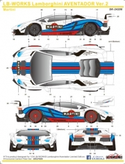 SK24206 1/24 LB-WORKS Lamborghini AVENTADOR Ver.2 Martini