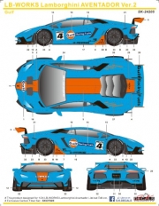 SK24205 1/24 LB-WORKS Lamborghini AVENTADOR Ver.2 Gulf