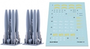[사전 예약] FW48019 1/48 MK.82 BOMBS WITH BSU-49 AIR INFLATABLE RETARD FINSNON-THERMALLY PROTECTED(8PCS)