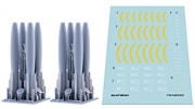 [사전 예약] FW48020 1/48 MK.82 BOMBS WITH BSU-49 AIR INFLATABLE RETARD FINSTHERMALLY PROTECTED(8PCS)
