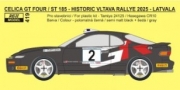 [사전 예약] REJ0419 1/24 Decal &ndash; Toyota Celica ST 185 - Historic Vltava Rallye 2025 - Latvala 1/24 for Hasegawa