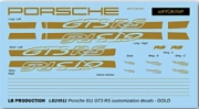 24911gld 1/24 Porsche 911 GT3 RS customization decal - GOLD