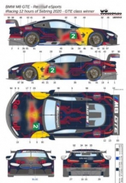 [사전 예약] 24043 1/24 BMW M8 GTE Red B*ll eSports - iRacing 12 Hours of Sebring 2020 GTE Class winner